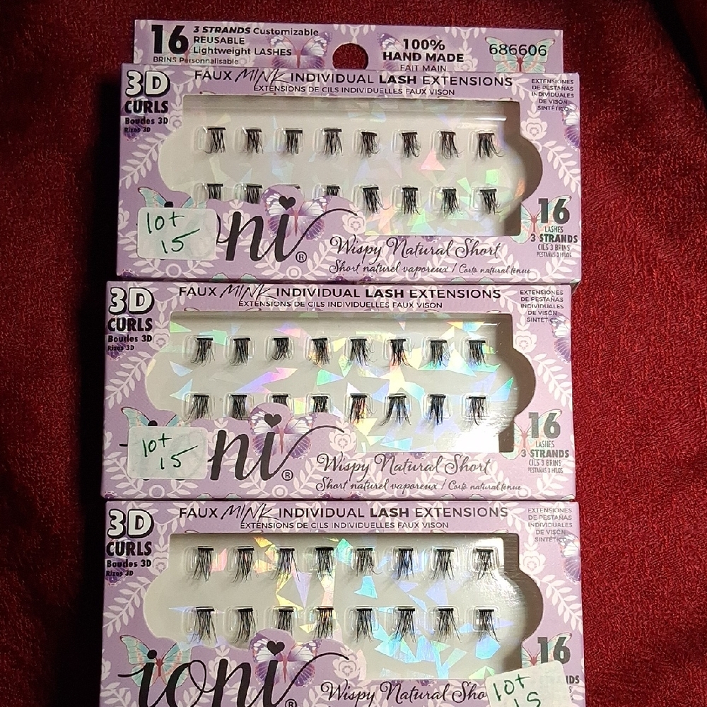 Ioni Faux Mink Lash Extensions - Black